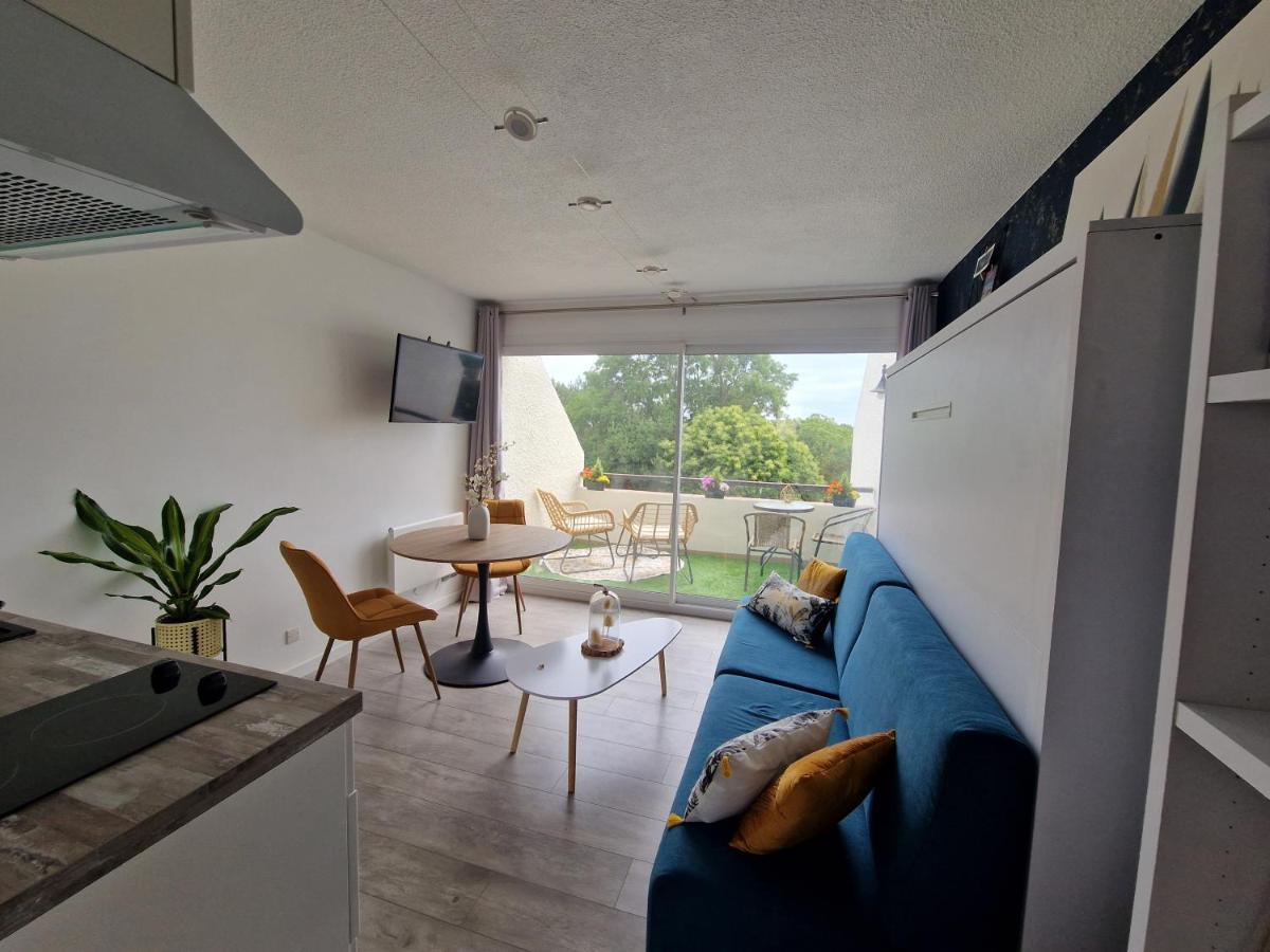 Guidel-Plages Studio Lumineux Balcon Vue Mer & Piscine Exteriér fotografie