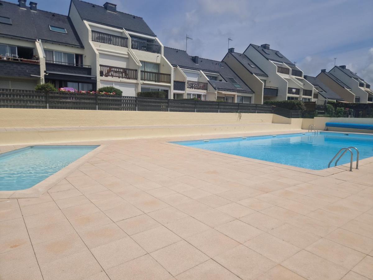 Guidel-Plages Studio Lumineux Balcon Vue Mer & Piscine Exteriér fotografie