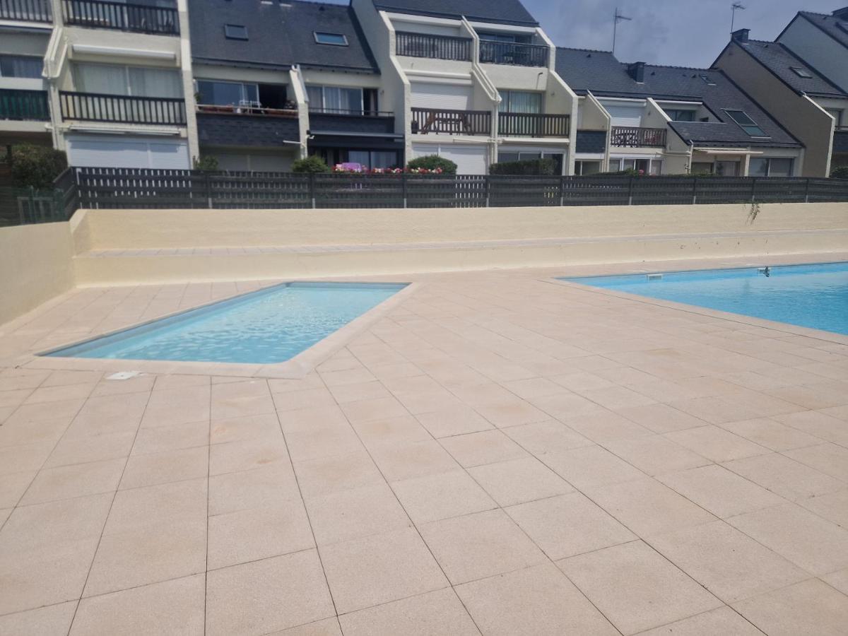 Guidel-Plages Studio Lumineux Balcon Vue Mer & Piscine Exteriér fotografie